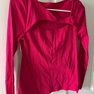Women's Pink Long Sleeve Top